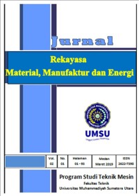 Jurnal Rekayasa Material, Manufaktur dan Energi  Vol 2, No 1 Maret 2019