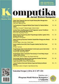 Komputika: Jurnal Sistem Komputer  Vol 9 No 2 (2020)