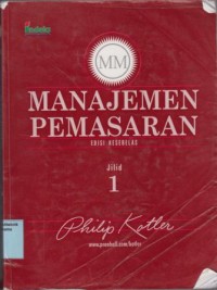 Manajemen Pemasaran Jilid 1