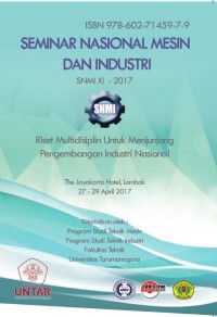 Seminar Nasional Mesin dan Industri (SNMI) XI 2017 Universitas Tarumanagara : 