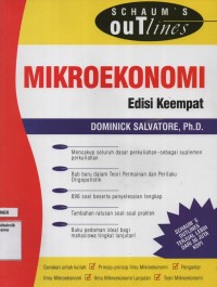 Schaum's Outline : teori dan soal-soal mikroekonomi Edisi Keempat
