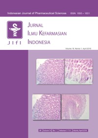 Jurnal Ilmu Kefarmasian Indonesia Vol 16 no 1 (2018)