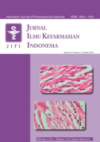 Jurnal Ilmu Kefarmasian Indonesia Vol 16 no 2 (2018)