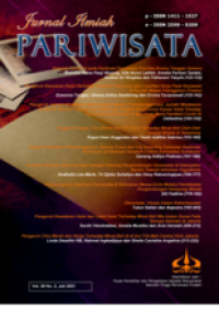 Jurnal Ilmiah Pariwisata  Vol 26 No 2 (2021)