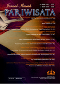 Jurnal Ilmiah Pariwisata   Vol 27 No 1 (2022)