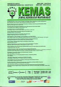 KEMAS: Jurnal Kesehatan Masyarakat Vol. 17 No. 1 July 2021