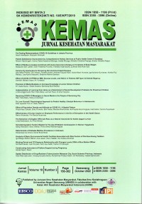 KEMAS: Jurnal Kesehatan Masyarakat Vol. 18 No. 2 October 2022