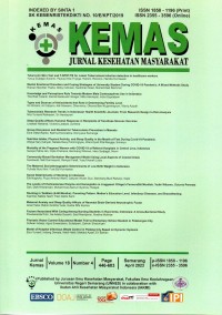 KEMAS: Jurnal Kesehatan Masyarakat Vol. 18 No. 4 April 2023