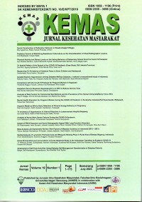 KEMAS: Jurnal Kesehatan Masyarakat Vol. 19 No. 1 July 2023
