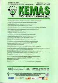 KEMAS: Jurnal Kesehatan Masyarakat Vol. 19 No. 2 October 2023