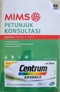 MIMS Petunjuk Konsultasi Indonesia Edisi 16 2016/2017