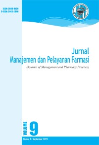 Jurnal Manajemen dan Pelayanan Farmasi Vol 8 No 3 2018
