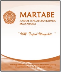 Martabe : Jurnal Pengabdian Kepada Masyarakat Vol 4, No 3 (2021)