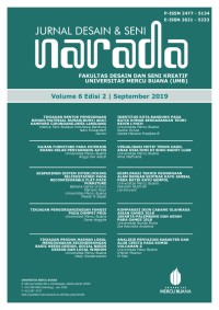 NARADA: Jurnal Desain & Seni Vol 6, No 2 (2019)