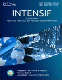 Image of INTENSIF : Jurnal Ilmiah Penelitian dan Penerapan Teknologi Sistem Informasi 
Vol. 5 No. 2 (2021), August 2021