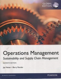 Operations Management : sustainability and supply chain management  Eleventh Edition