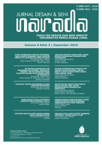 NARADA: Jurnal Desain & Seni Vol 6, No 3 (2019)